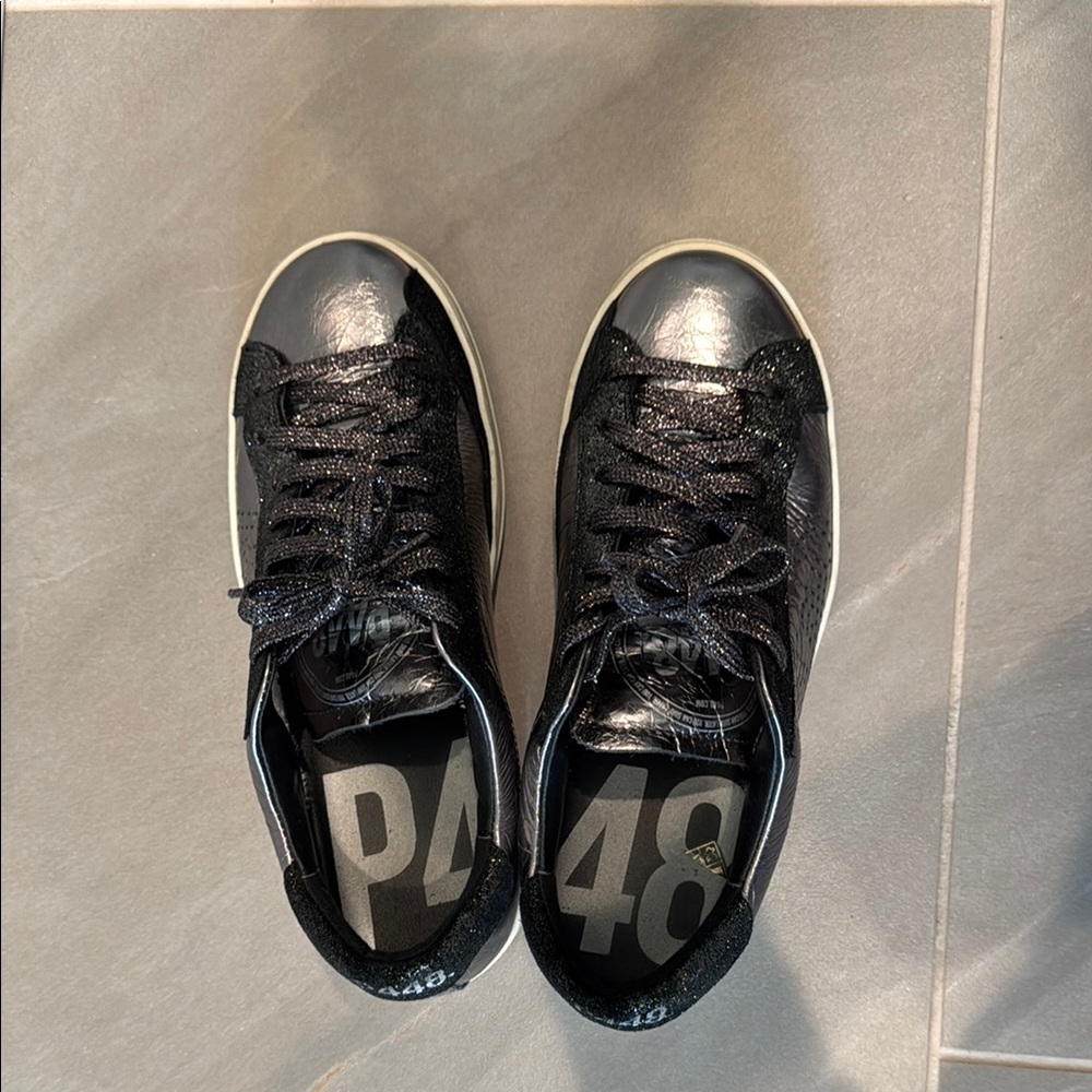 P448 Black and White Sneakers